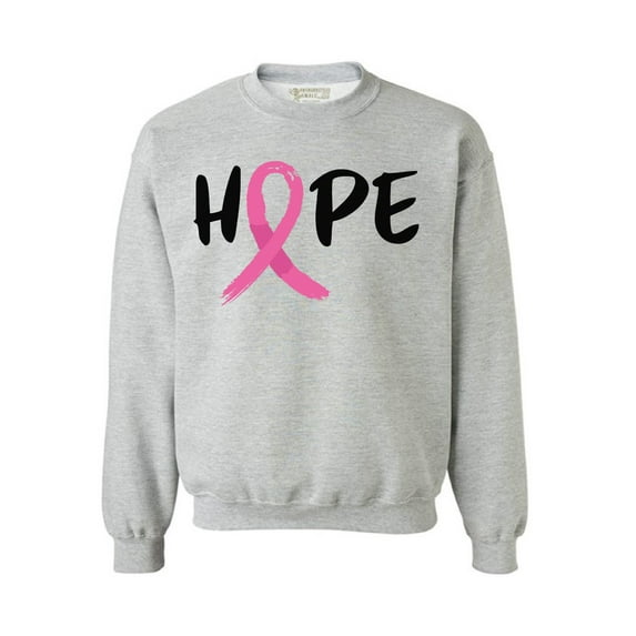 Awkward Styles Breast Cancer Awareness Crewneck Sweater Hope Ribbon Sweatshirts