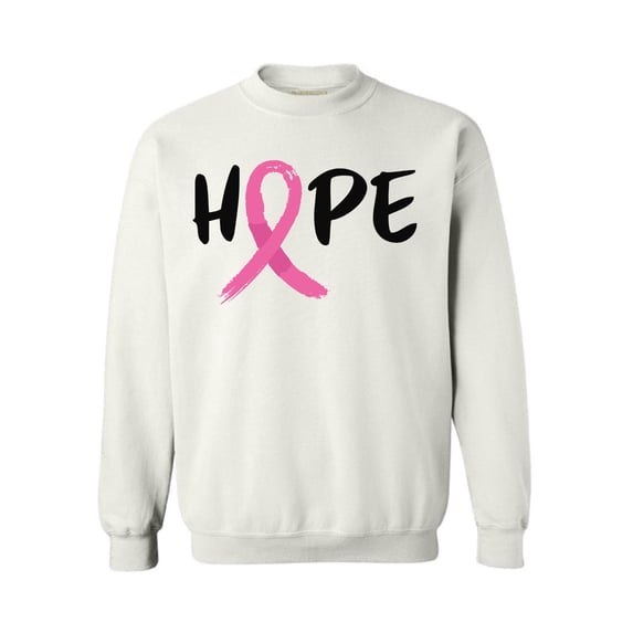 Awkward Styles Breast Cancer Awareness Crewneck Sweater Hope Ribbon Sweatshirts