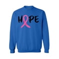 thumbnail image 1 of Awkward Styles Breast Cancer Awareness Crewneck Sweater Hope Ribbon Sweatshirts, 1 of 4