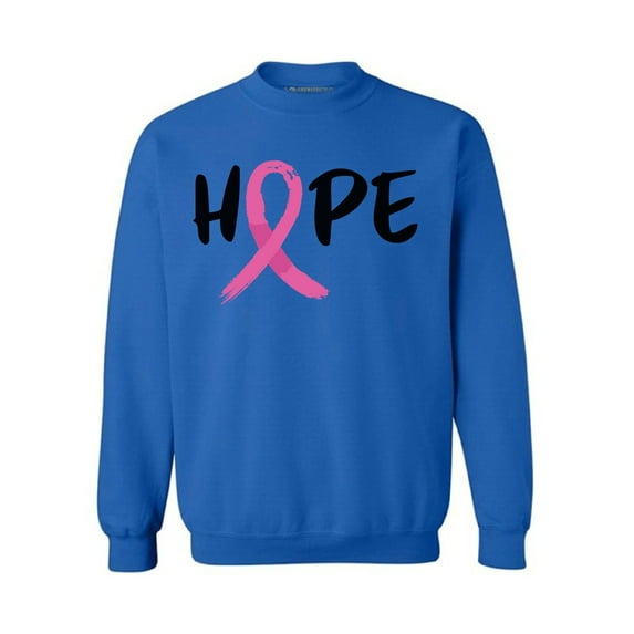 Awkward Styles Breast Cancer Awareness Crewneck Sweater Hope Ribbon Sweatshirts