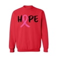 thumbnail image 1 of Awkward Styles Breast Cancer Awareness Crewneck Sweater Hope Ribbon Sweatshirts, 1 of 5