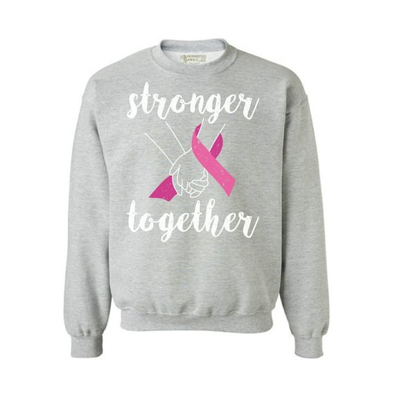 Awkward Styles Breast Cancer Awareness Crewneck Sweater Stronger Together Sweatshirts