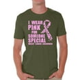 thumbnail image 1 of Awkward Styles Breast Cancer Awareness Men's Shirt Cancer Shirts I Wear Pink For Someone Special T-Shirt Breast Cancer Survivor Gifts Pink Ribbon Tshirt for Men Pink Cancer Support, 1 of 4