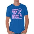 thumbnail image 1 of Awkward Styles Breast Cancer Awareness Men's Shirt Cancer Shirts I Wear Pink For Someone Special T-Shirt Breast Cancer Survivor Gifts Pink Ribbon Tshirt for Men Pink Cancer Support Pink Ribbon, 1 of 4