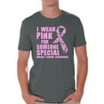thumbnail image 1 of Awkward Styles Breast Cancer Awareness Men's Shirt Cancer Shirts I Wear Pink For Someone Special T-Shirt Breast Cancer Survivor Gifts Pink Ribbon Tshirt for Men Pink Cancer Support, 1 of 4
