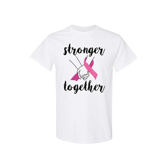 Awkward Styles Breast Cancer Awareness Mens Shirt Stronger Together Shirt for Him Support Cancer Shirt Set of 6 Set of 12 Set of 24