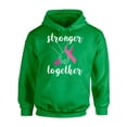 thumbnail image 1 of Awkward Styles Breast Cancer Awareness Sweater Stronger Together Unisex Hoodies, 1 of 5