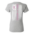thumbnail image 1 of Awkward Styles Breast Cancer Awareness T-Shirt Believe Flag T Shirts for Women Back Print, 1 of 4