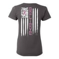 thumbnail image 1 of Awkward Styles Breast Cancer Awareness T-Shirt Believe Flag T Shirts for Women Back Print, 1 of 4