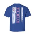 thumbnail image 1 of Awkward Styles Breast Cancer Awareness T-Shirt Hope Flag Kids T Shirts Back Print, 1 of 4