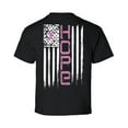 thumbnail image 1 of Awkward Styles Breast Cancer Awareness T-Shirt Hope Flag Kids T Shirts Back Print, 1 of 4