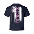 thumbnail image 1 of Awkward Styles Breast Cancer Awareness T-Shirt Hope Flag Kids T Shirts Back Print, 1 of 4