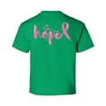 thumbnail image 1 of Awkward Styles Breast Cancer Awareness T-Shirt Hope Pink Ribbon Kids T Shirts Back Print, 1 of 4