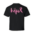 thumbnail image 1 of Awkward Styles Breast Cancer Awareness T-Shirt Hope Pink Ribbon Kids T Shirts Back Print, 1 of 4