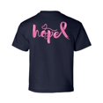 thumbnail image 1 of Awkward Styles Breast Cancer Awareness T-Shirt Hope Pink Ribbon Kids T Shirts Back Print, 1 of 4