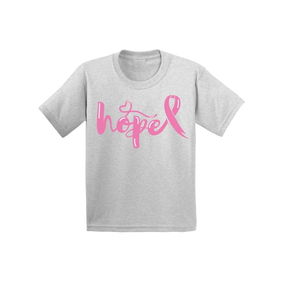 Awkward Styles Breast Cancer Awareness T-Shirt Hope Pink Ribbon Kids T Shirts