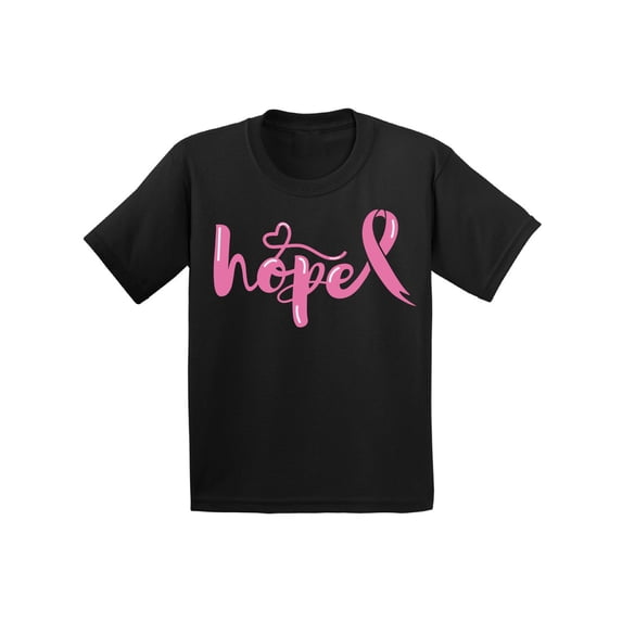 Awkward Styles Breast Cancer Awareness T-Shirt Hope Pink Ribbon Kids T Shirts