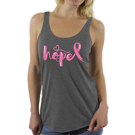 Awkward Styles Breast Cancer Awareness T-Shirt Hope Pink Ribbon Racerback Tank Tops