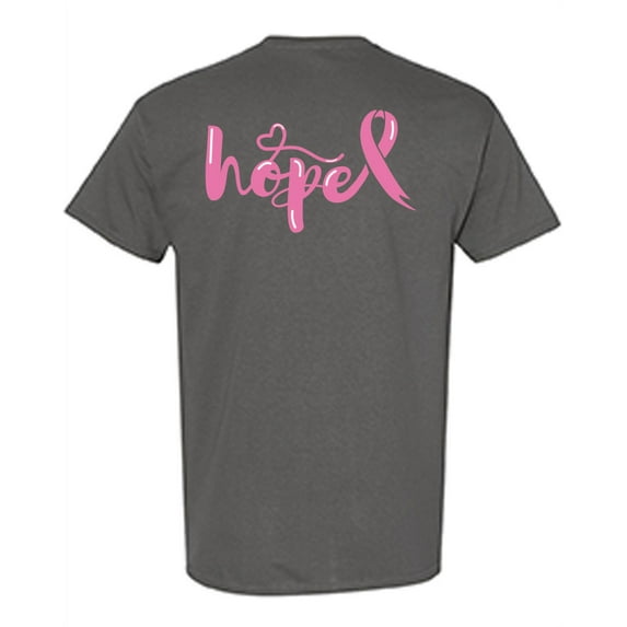 Awkward Styles Breast Cancer Awareness T-Shirt Hope Pink Ribbon T Shirts for Men Back Print