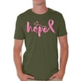 thumbnail image 1 of Awkward Styles Breast Cancer Awareness T-Shirt Hope Pink Ribbon T Shirts for Men, 1 of 4