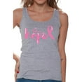 thumbnail image 1 of Awkward Styles Breast Cancer Awareness T-Shirt Hope Pink Ribbon Tank Tops for Women, 1 of 4