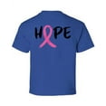 thumbnail image 1 of Awkward Styles Breast Cancer Awareness T-Shirt Hope Ribbon Kids T Shirts Back Print, 1 of 4