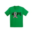 thumbnail image 1 of Awkward Styles Breast Cancer Awareness T-Shirt Hope Ribbon Kids T Shirts, 1 of 4