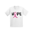 thumbnail image 1 of Awkward Styles Breast Cancer Awareness T-Shirt Hope Ribbon Kids T Shirts, 1 of 4