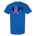 thumbnail image 1 of Awkward Styles Breast Cancer Awareness T-Shirt Hope Ribbon T Shirts for Men Back Print, 1 of 4