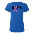 thumbnail image 1 of Awkward Styles Breast Cancer Awareness T-Shirt Hope Ribbon T Shirts for Women Back Print, 1 of 4