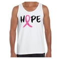 thumbnail image 1 of Awkward Styles Breast Cancer Awareness T-Shirt Hope Ribbon Tank Tops for Men, 1 of 4