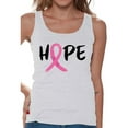 thumbnail image 1 of Awkward Styles Breast Cancer Awareness T-Shirt Hope Ribbon Tank Tops for Women, 1 of 4