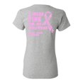 thumbnail image 1 of Awkward Styles Breast Cancer Awareness T-Shirt I Wear Pink For My Girlfriend T Shirts for Women Back Print, 1 of 4