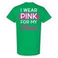 thumbnail image 1 of Awkward Styles Breast Cancer Awareness T-Shirt I Wear Pink For my Mom T Shirts for Men Back Print 1, 1 of 4