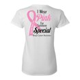 thumbnail image 1 of Awkward Styles Breast Cancer Awareness T-Shirt I Wear Pink T Shirts for Women Back Print, 1 of 4