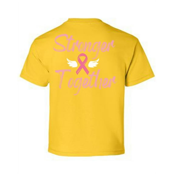 Awkward Styles Breast Cancer Awareness T-Shirt Never Give Up Kids T Shirts Back Print