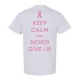 thumbnail image 1 of Awkward Styles Breast Cancer Awareness T-Shirt Never Give Up T Shirts for Men Back Print, 1 of 4