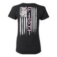 thumbnail image 1 of Awkward Styles Breast Cancer Awareness T-Shirt Pink Fight Flag T Shirts for Women Back Print, 1 of 4