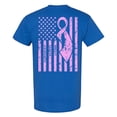 thumbnail image 1 of Awkward Styles Breast Cancer Awareness T-Shirt Pink Flag T Shirts for Men Back Print, 1 of 4