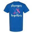 thumbnail image 1 of Awkward Styles Breast Cancer Awareness T-Shirt Stronger Together T Shirts for Men Back Print, 1 of 4