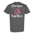 thumbnail image 1 of Awkward Styles Breast Cancer Awareness T-Shirt Stronger Together T Shirts for Men Back Print, 1 of 4