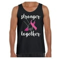 thumbnail image 1 of Awkward Styles Breast Cancer Awareness T-Shirt Stronger Together Tank Tops for Men, 1 of 4