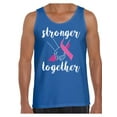 thumbnail image 1 of Awkward Styles Breast Cancer Awareness T-Shirt Stronger Together Tank Tops for Men, 1 of 4