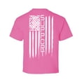 thumbnail image 1 of Awkward Styles Breast Cancer Awareness T-Shirt Support Flag Kids T Shirts Back Print, 1 of 4