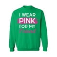 thumbnail image 1 of Awkward Styles Breast Cancer Crewneck Sweater I Wear Pink For My Friend Sweatshirts, 1 of 5