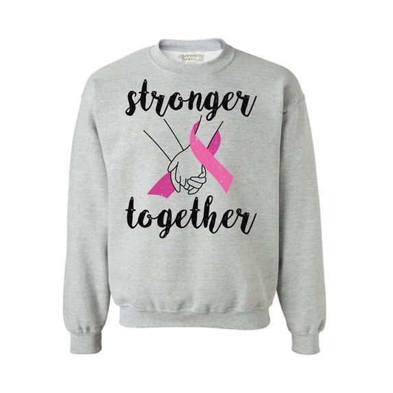 Awkward Styles Breast Cancer Crewneck Sweater Stronger Together Sweatshirts