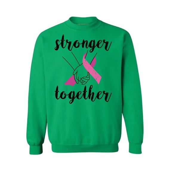 Awkward Styles Breast Cancer Crewneck Sweater Stronger Together Sweatshirts