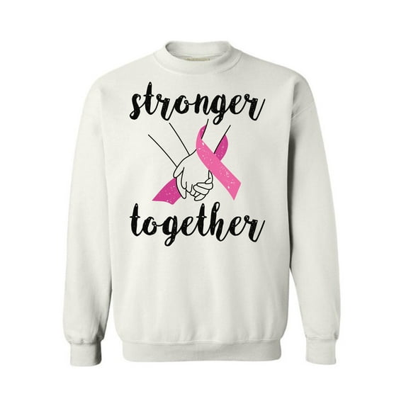 Awkward Styles Breast Cancer Crewneck Sweater Stronger Together Sweatshirts