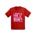 thumbnail image 1 of Awkward Styles Breast Cancer Support T Shirt for Children Breast Cancer Survivor Gifts Cancer Shirt I Wear Pink For My Mom Tshirt for Kids Breast Cancer Awareness Shirt Pink Ribbon Support T-Shirt, 1 of 4
