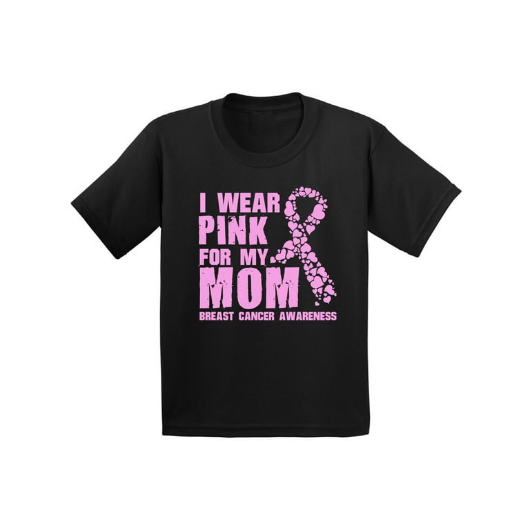 My Mom Is A Survivor Breast Cancer Awareness Support T-Shirt My Mom Is A Survivor Breast Cancer Awareness Support T-Shirt